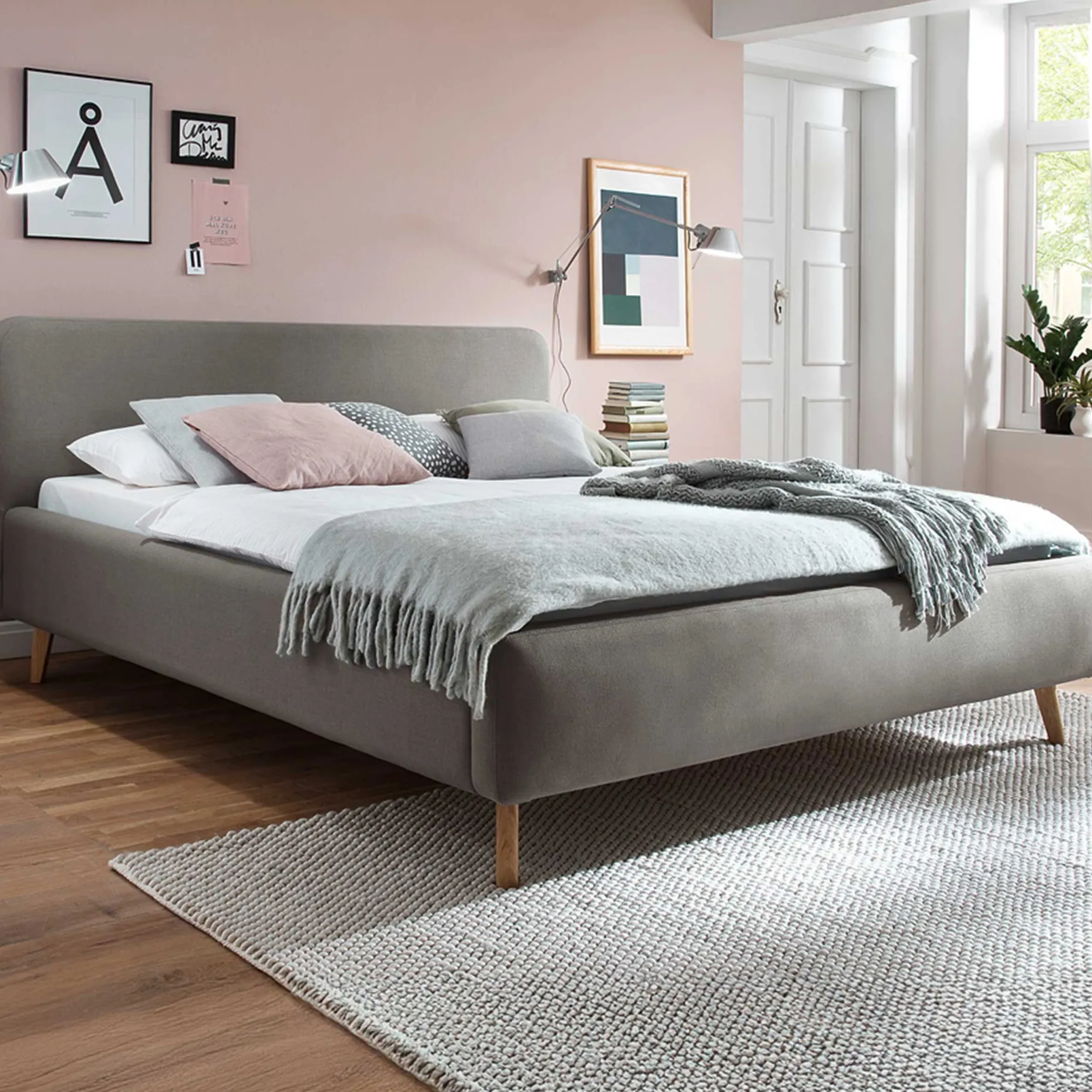 Polsterbett Tony 140x200 - taupe