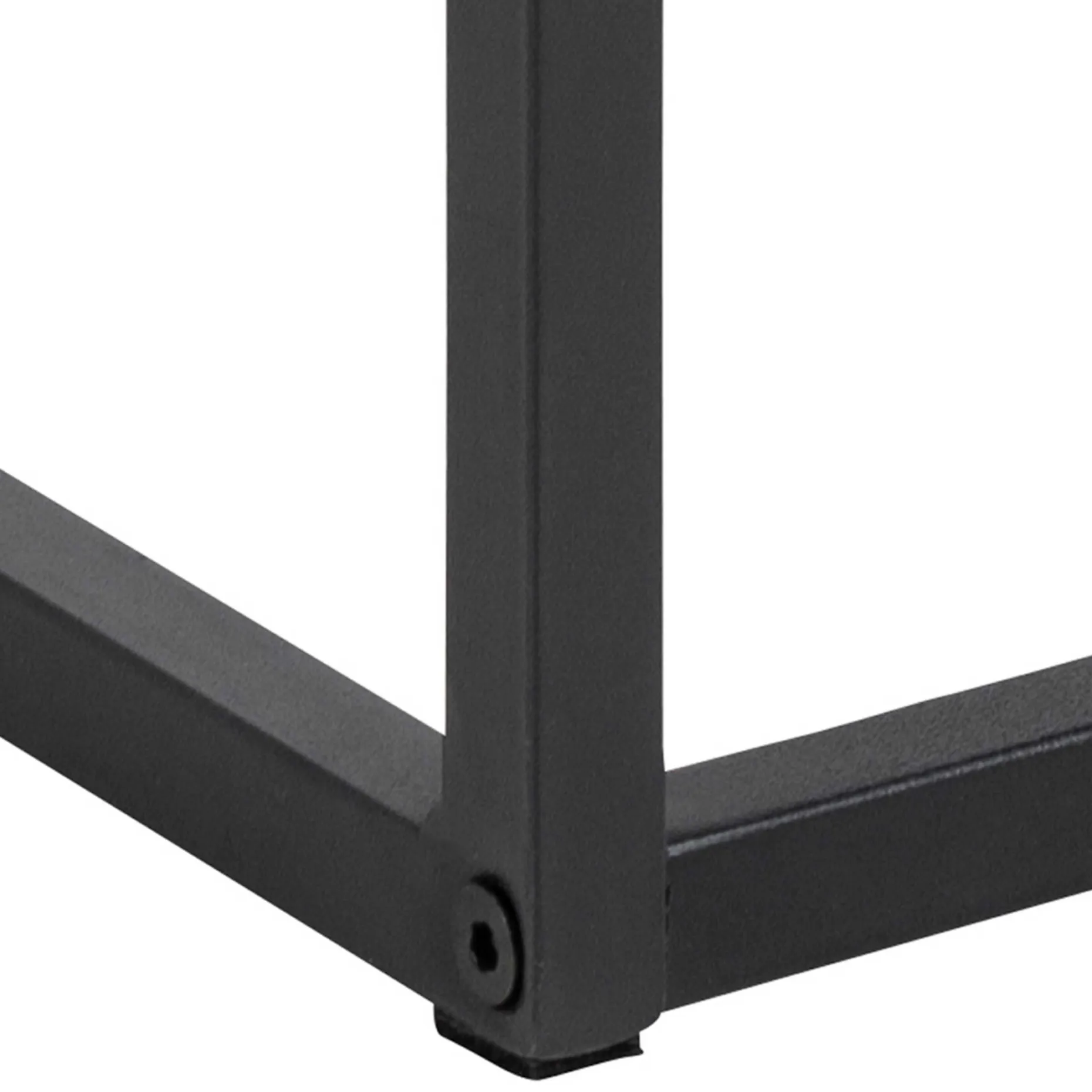 Quadratischer Nachttisch Randolf - 40x35x60 cm - Schwarz