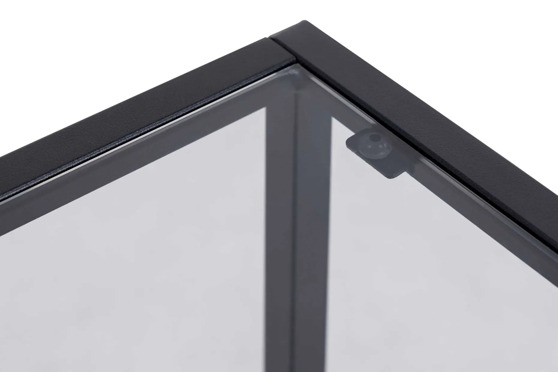 Quadratischer Nachttisch Randolf - 40x35x60 cm - Schwarz