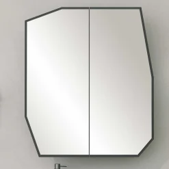 Quartz Badezimmerschrank | 100 % MDF | Schwarz
