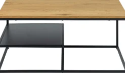 Emob Rechteckiger Couchtisch mit Wildeiche-Finish