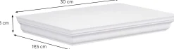 Regal Landwood 30cm - weiß