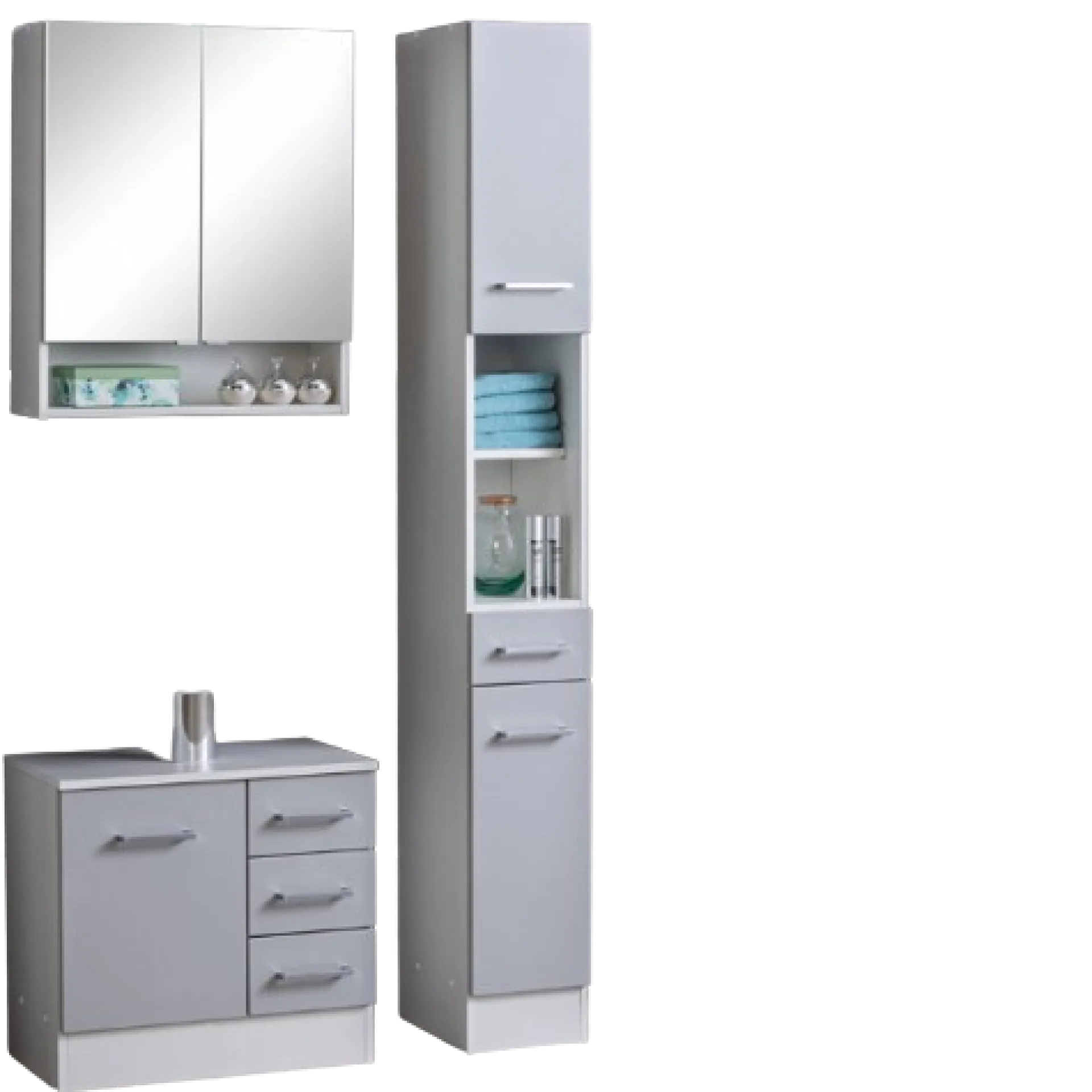 Held RiccaBadezimmer : Spiegelschrank, Waschbeckenunterschrank, Säulenschrank -