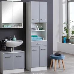 Held RiccaBadezimmer : Spiegelschrank, Waschbeckenunterschrank, Säulenschrank -