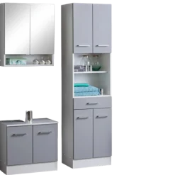 Held RiccaBadezimmer : Spiegelschrank, Waschbeckenunterschrank, Säulenschrank -