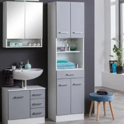 Held RiccaBadezimmer : Spiegelschrank, Waschbeckenunterschrank, Säulenschrank -