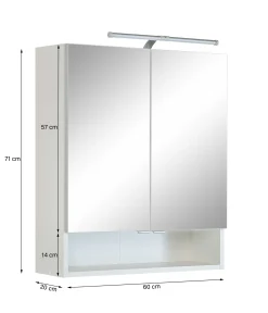 Held RiccaBadezimmer : Wandschrank, Badezimmerschrank, Spiegelschrank, Waschbeckenunterschrank -