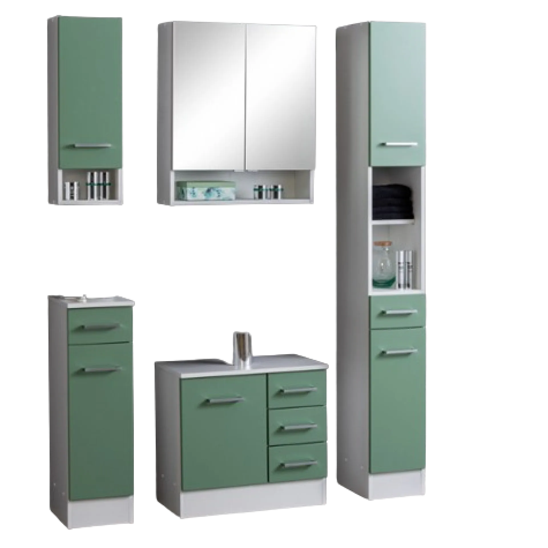 Held RiccaBadezimmer : Wandschrank, Badezimmerschrank, Spiegelschrank, Waschbeckenunterschrank, Säulenschrank -