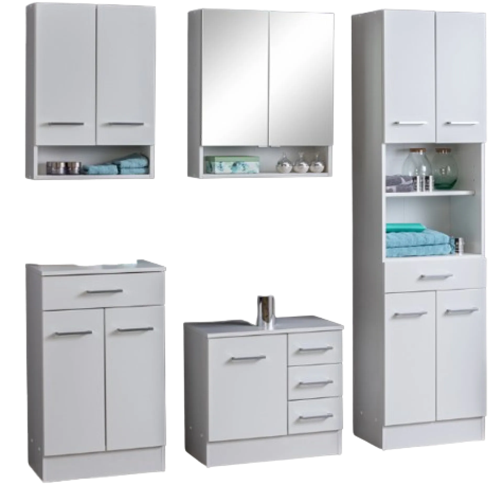Held RiccaBadezimmer : Wandschrank, Badezimmerschrank, Spiegelschrank, Waschbeckenunterschrank, Säulenschrank -