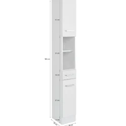 Held RiccaBadezimmer : Wandschrank, Badezimmerschrank, Spiegelschrank, Waschbeckenunterschrank, Säulenschrank -