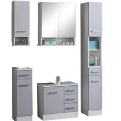 Held RiccaBadezimmer : Wandschrank, Badezimmerschrank, Spiegelschrank, Waschbeckenunterschrank, Säulenschrank -
