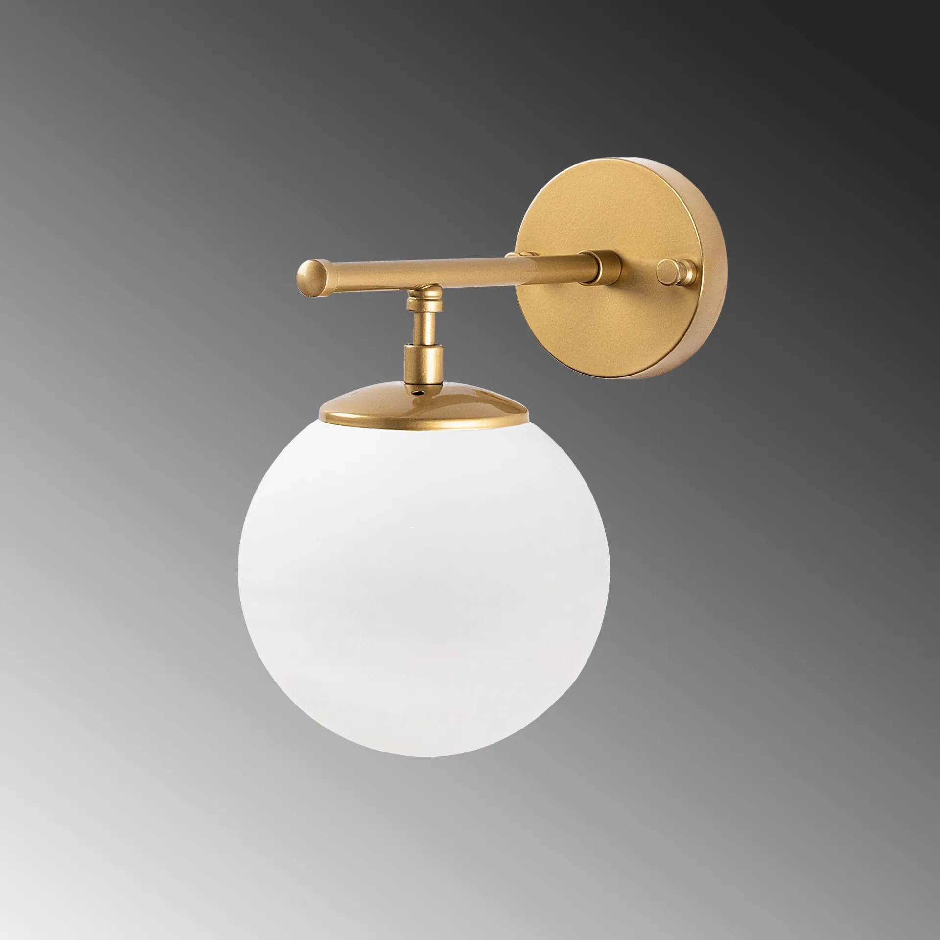 Emob Roe Wandleuchte | METALLGEHÄUSE | Glänzendes Gold