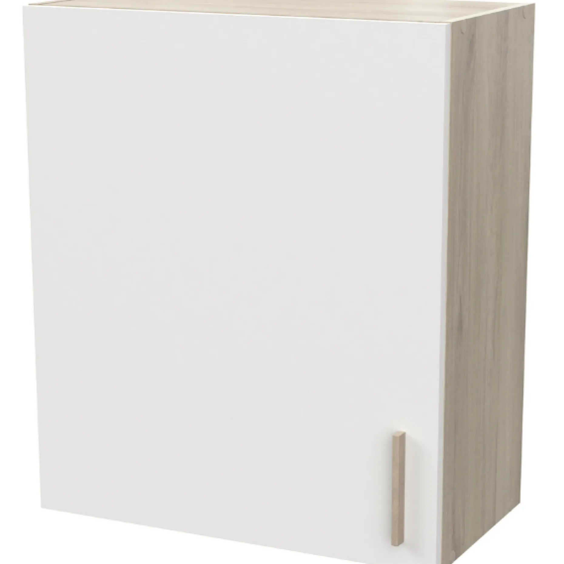 Romanie Hängeelement 60 cm 1 Drehtür und 1 Einlegeboden Kronberg Eiche/Mattweiß