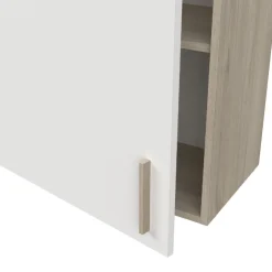 Romanie Hängeelement 60 cm 1 Drehtür und 1 Einlegeboden Kronberg Eiche/Mattweiß