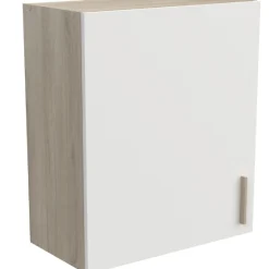 Romanie Hängeelement 60 cm 1 Drehtür und 1 Einlegeboden Kronberg Eiche/Mattweiß