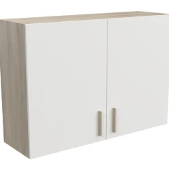 Romanie Hängeelement 100 cm 2 Flügeltüren und 1 Einlegeboden Kronberg Eiche/Mattweiß