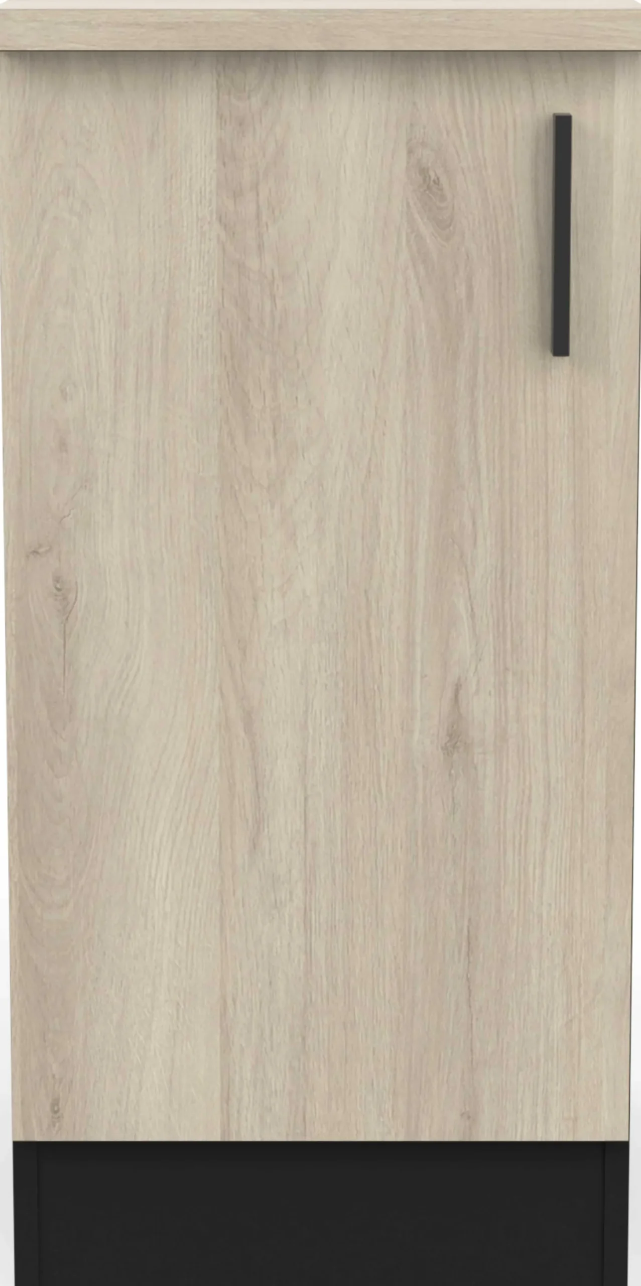Romanie Unterschrank 40 cm 1 Drehtür und 1 Einlegeboden Kronberg Eiche/Mattschwarz