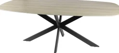 Emob Romano Danish Oval Esstisch 215 cm / 3D Keramik Travertin