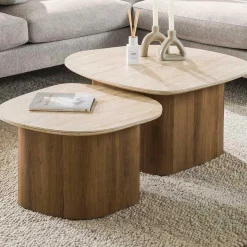 Emob Romano Kieselstein Keramik Couchtisch Set/2