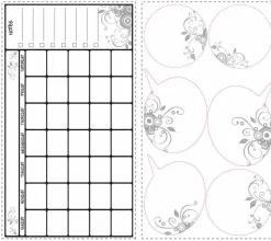 RoomMates Wandsticker - Abwischbarer Kalender Stundenplan