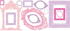 RoomMates Wandsticker - Bilderrahmen rosa und