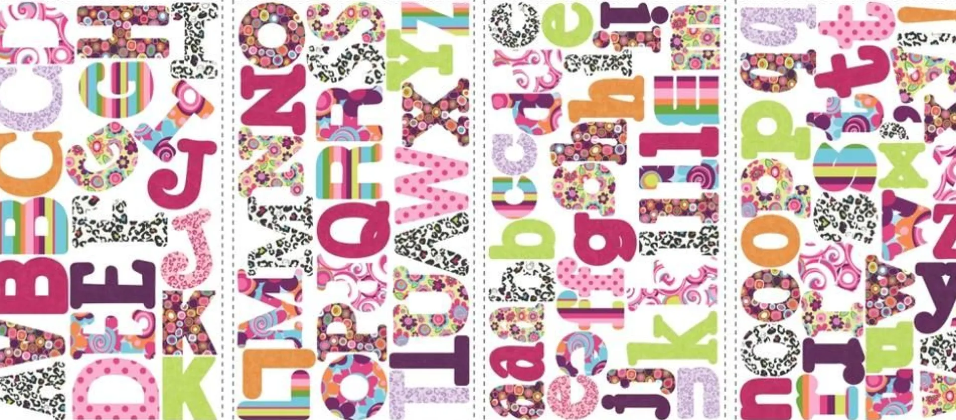 RoomMates Wandsticker - Boho Buchstaben