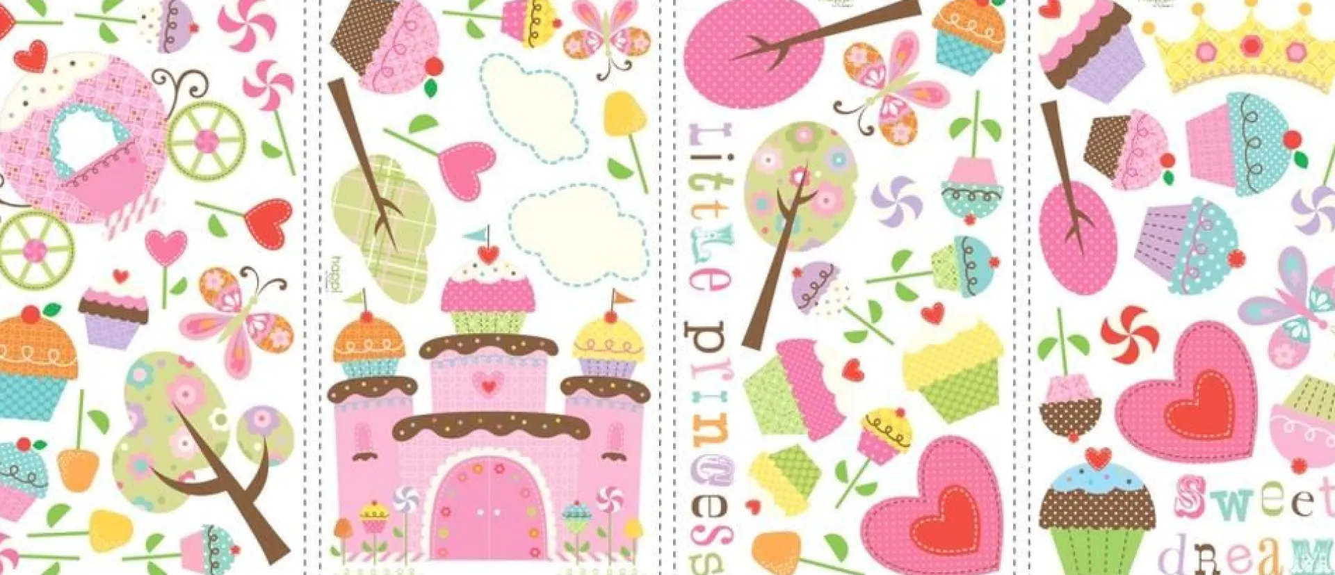 RoomMates Wandsticker Cupcake- Landschaft mit Schloß