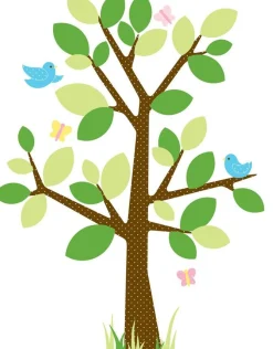 RoomMates Wandsticker - gepunkteter Baum