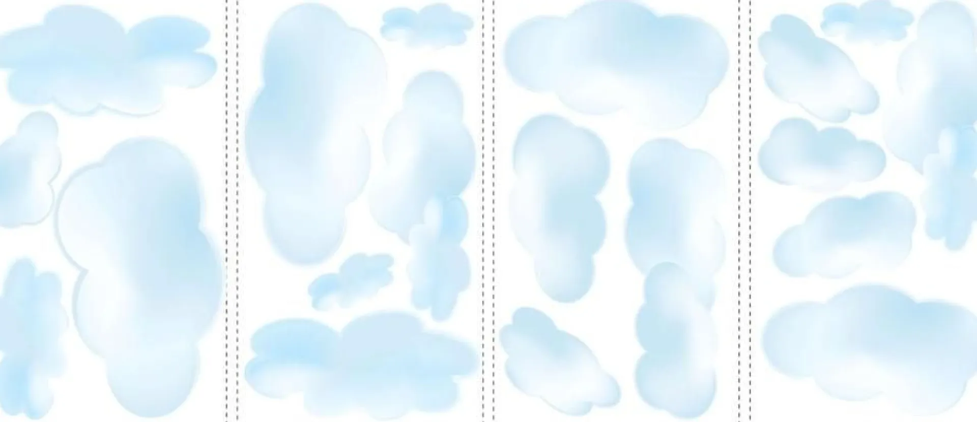 RoomMates Wandsticker - Wolken