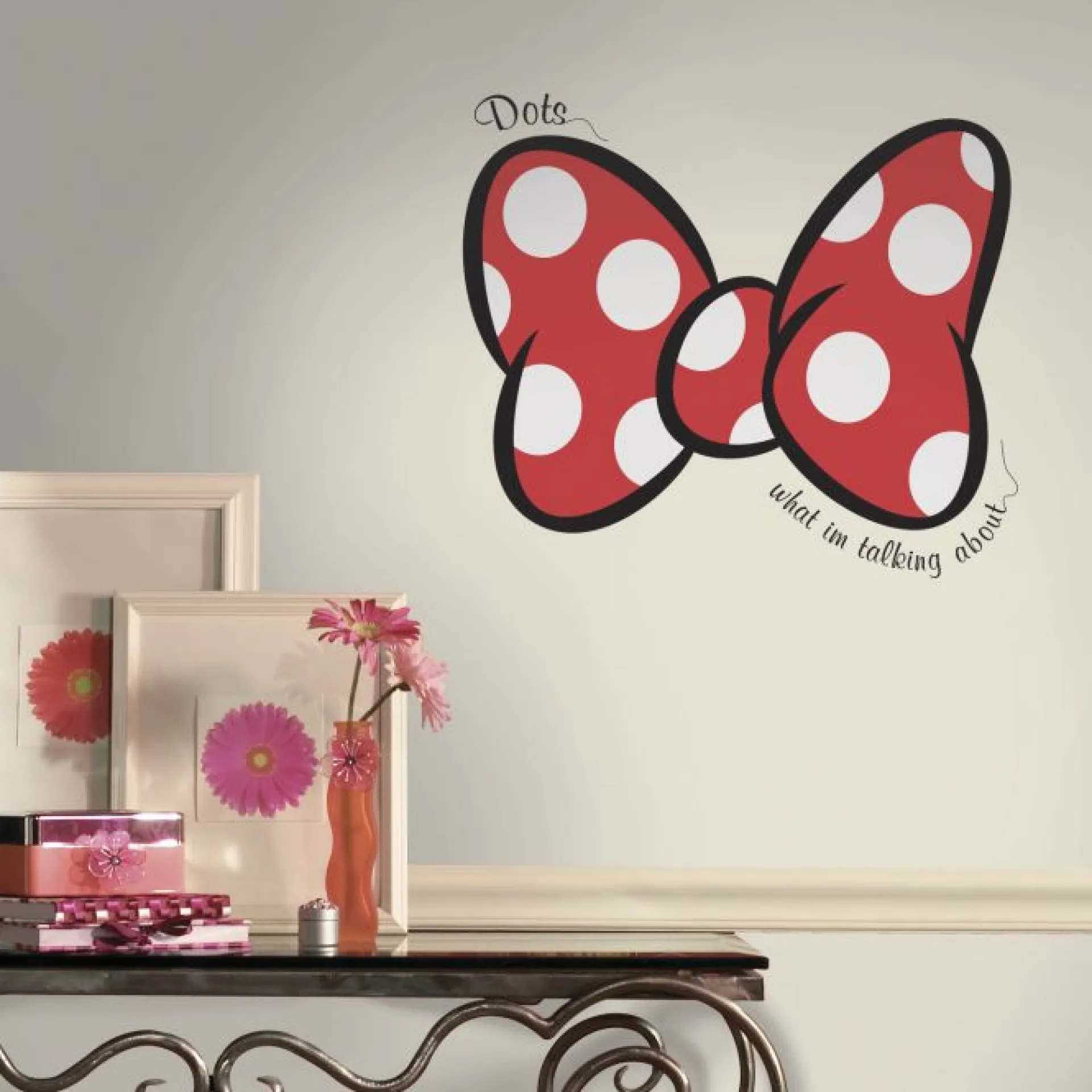 RoomMates Wandtattoo - Minnie Maus Dots