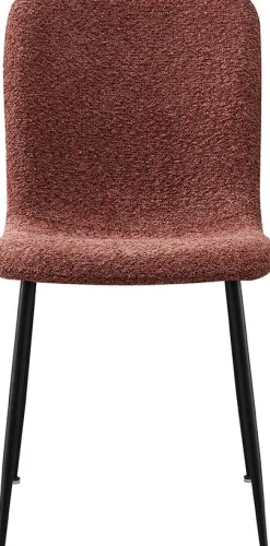 Rousseau Rosa Bouclé Stuhl Alice | Metallbeine | H81.5xB42xT57cm