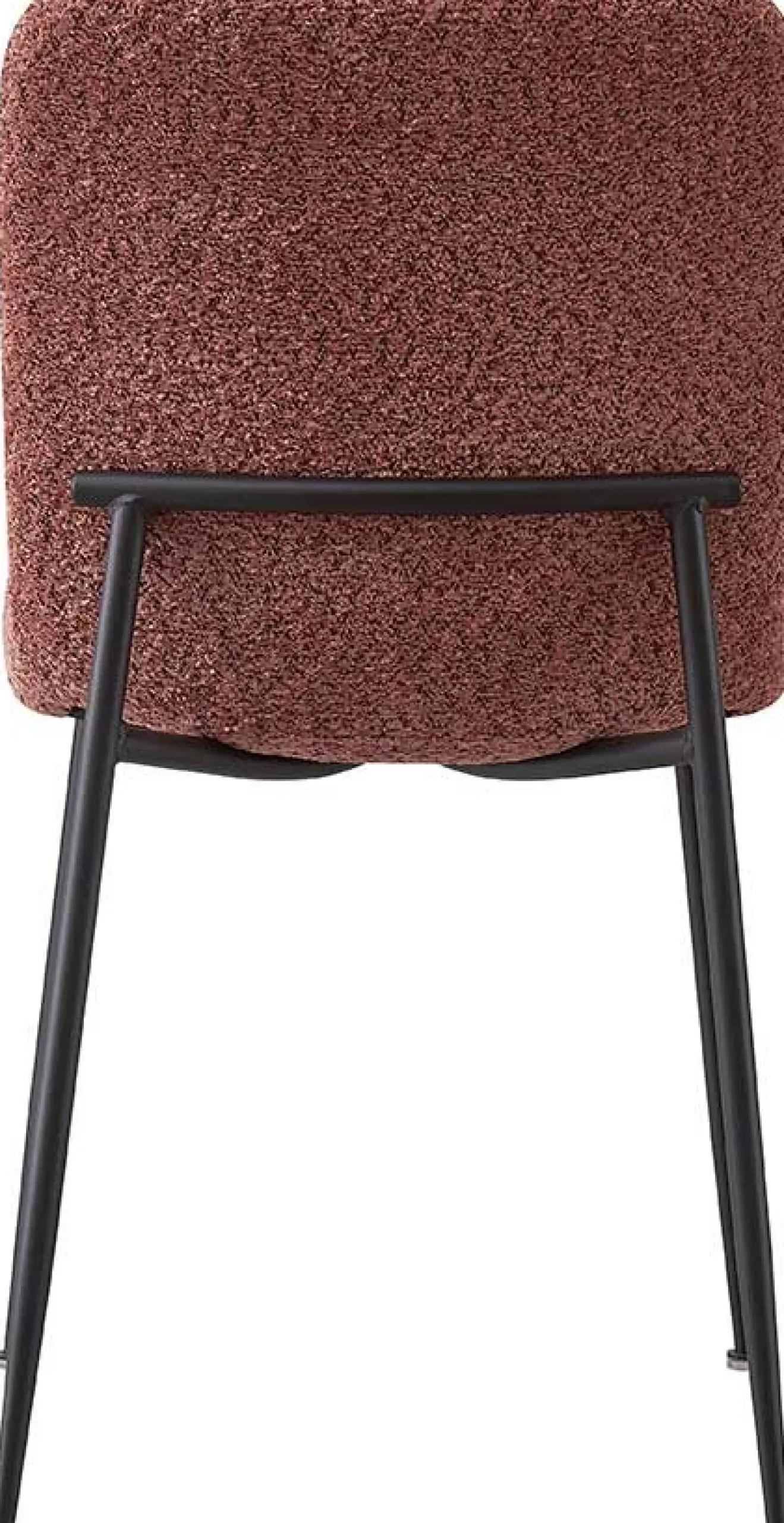 Rousseau Rosa Bouclé Stuhl Alice | Metallbeine | H81.5xB42xT57cm