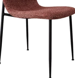 Rousseau Rosa Bouclé Stuhl Alice | Metallbeine | H81.5xB42xT57cm
