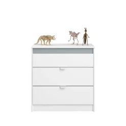 Kinder Parisot Rue-Schlafzimmer-Set | Halbhohe Schlafcouch und Kommode