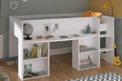 Kinder Parisot Rue-Schlafzimmer-Set | Halbhohe Schlafcouch und Kommode