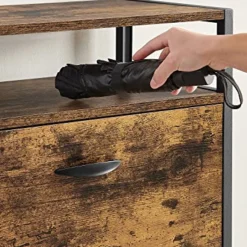 Rustikaler Schuhschrank - für 15-18 Paare, offenes Fach