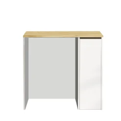 SA1 Badezimmerschrank | 100 % MELAMIN | Walnuss, Weiß
