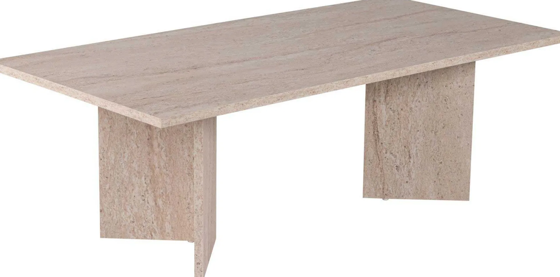 Emob Sabin Couchtisch | 100 % MELAMIN | Travertin
