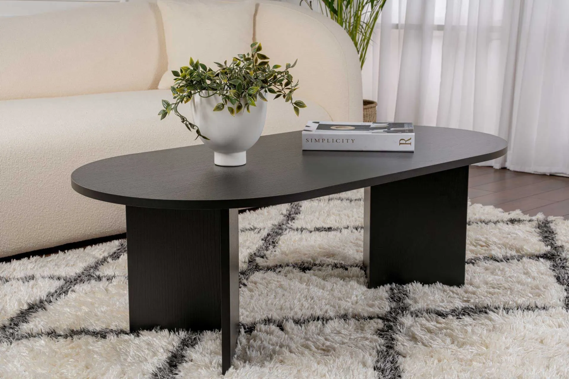 Emob Sable Couchtisch | 100% MELAMIN | Holz