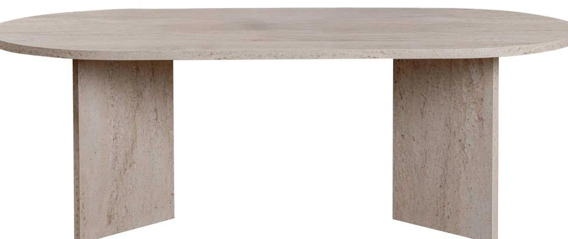 Emob Sable Couchtisch | 100 % MELAMIN | Travertin