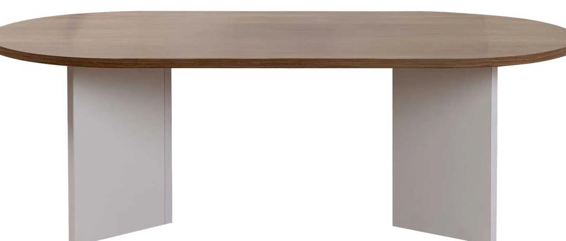 Emob Sable Couchtisch | 100 % MELAMIN | Walnuss, Weiß