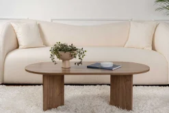 Emob Sable Couchtisch | 100 % MELAMIN | Walnuss