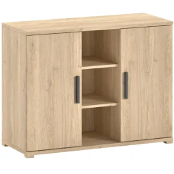 SammieBabyzimmer : Ausziehbares Bett, Kommode mit Wickeltisch - Eichendekor