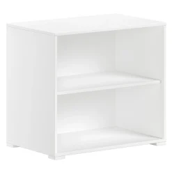 Sammie Halbhohes Bett 90x200cm - mit Schreibtisch und Stauraum - weiß