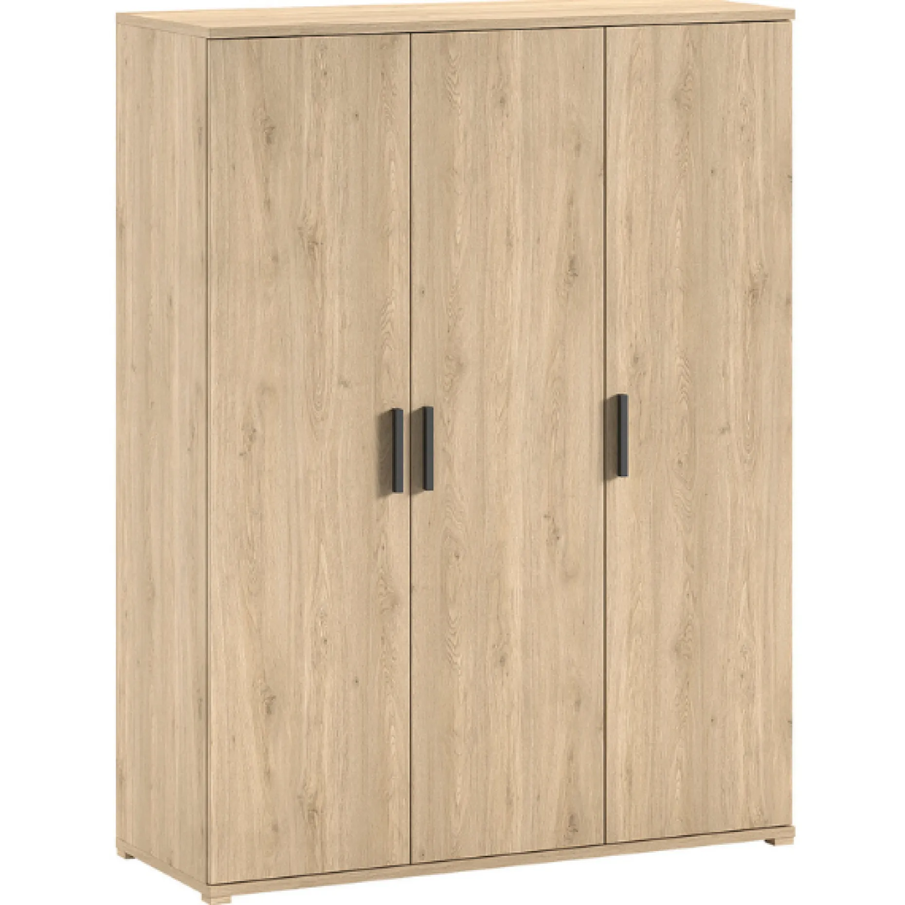 SammieJugendzimmer : Bett 90x200cm, Nachttisch, Kleiderschrank - Eiche Dekor