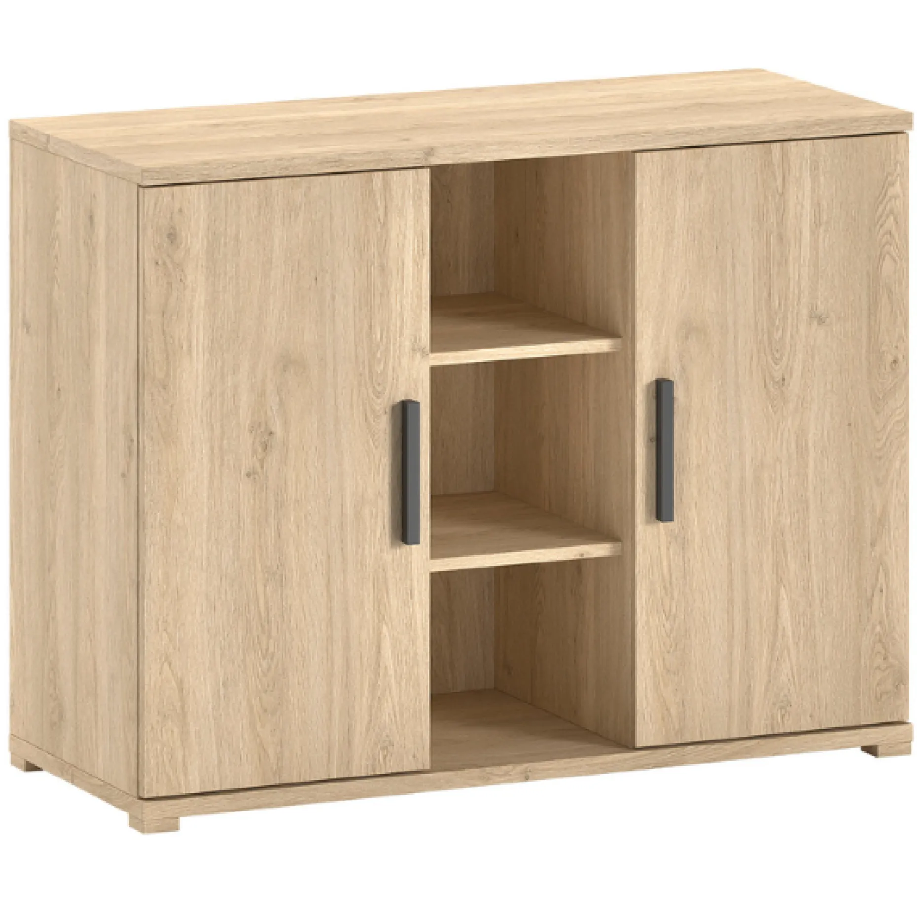 SammieJugendzimmer : Bett 90x200cm, Nachttisch, Kleiderschrank, Kommode - Eichendekor