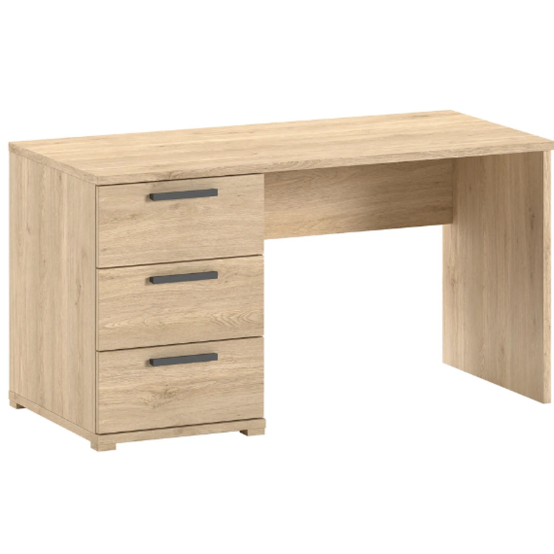 SammieJugendzimmer : Bett 90x200cm, Nachttisch, Kleiderschrank, Schreibtisch - Eichendekor
