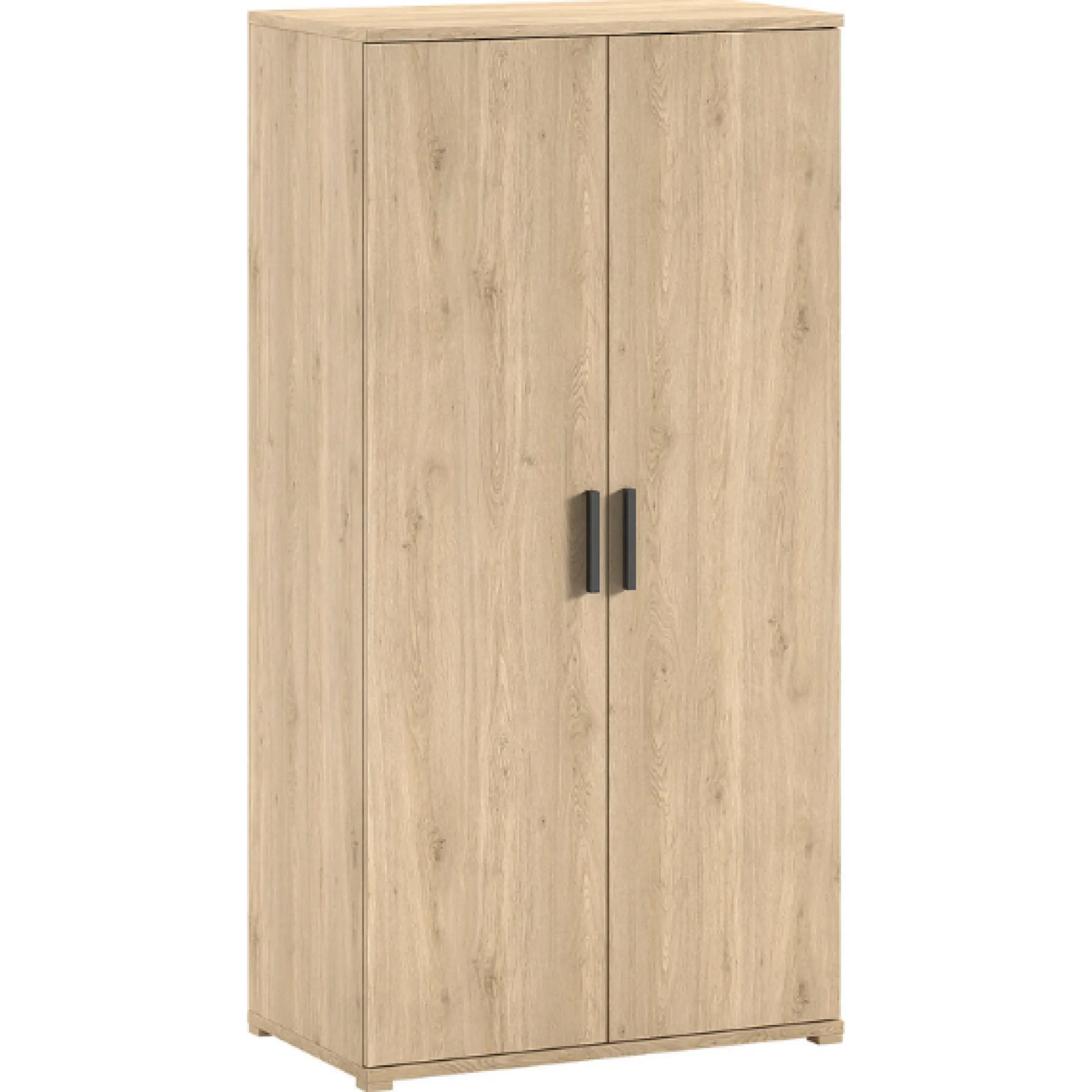 Kinder Vipack SammieJugendzimmer : Bett 90x200cm, Nachttisch, Kleiderschrank, Schreibtisch - Eichendekor