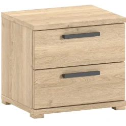 Kinder Vipack SammieJugendzimmer : Bett 90x200cm, Nachttisch, Kleiderschrank, Schreibtisch - Eichendekor