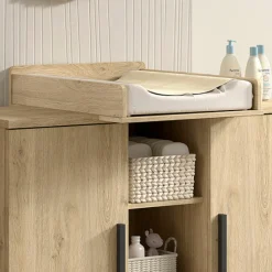 Sammie Wickelkommode - 72x53x14cm - Eiche Dekor